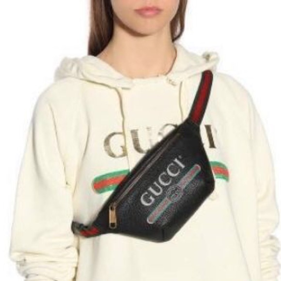 ✨ POPULAR ✨ GUCCI LOGO WAIST BUMBAG MULTI USE PURSE LEATHER - Picture 2 of 14